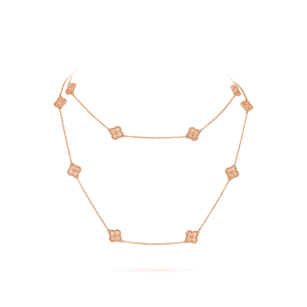 Sweet Alhambra long necklace, 16 motifs