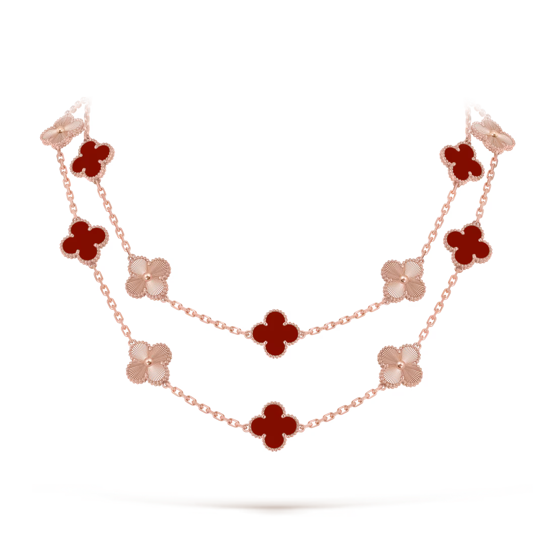 Vintage Alhambra long necklace, 20 motifs