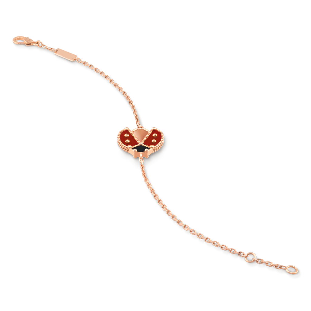 Lucky Spring bracelet, open wings ladybug