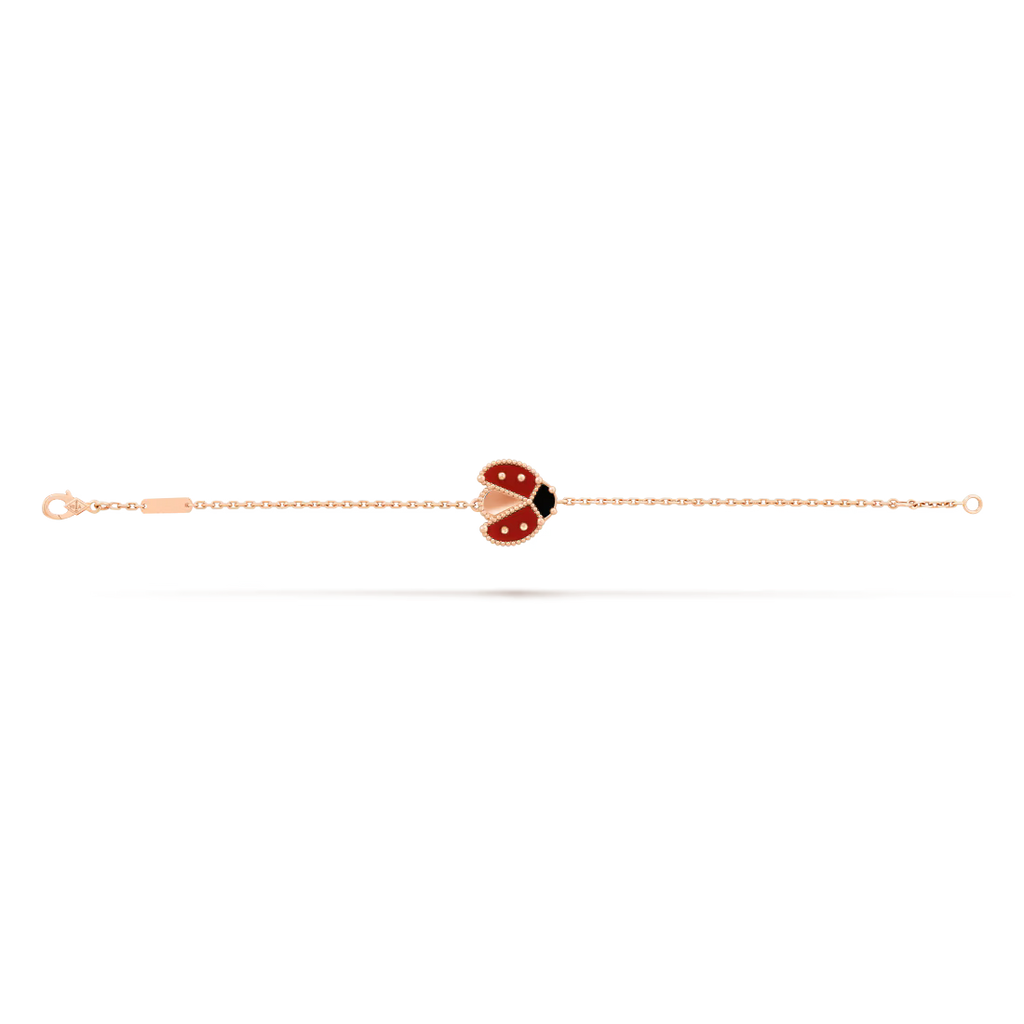 Lucky Spring bracelet, open wings ladybug