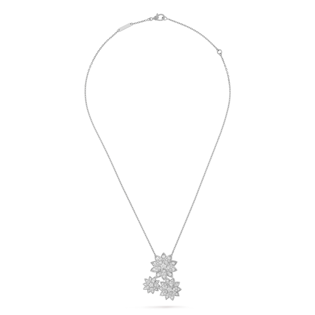 Lotus pendant, 3 flowers
