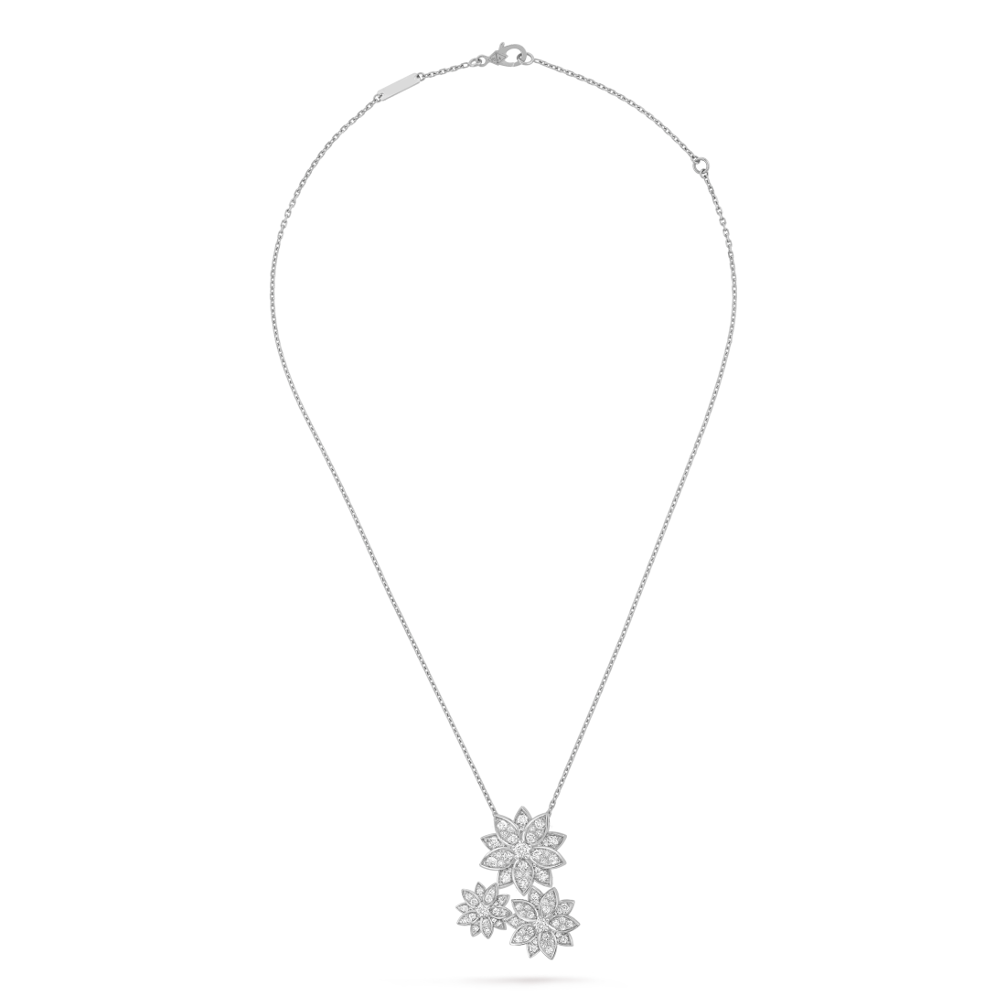 Lotus pendant, 3 flowers