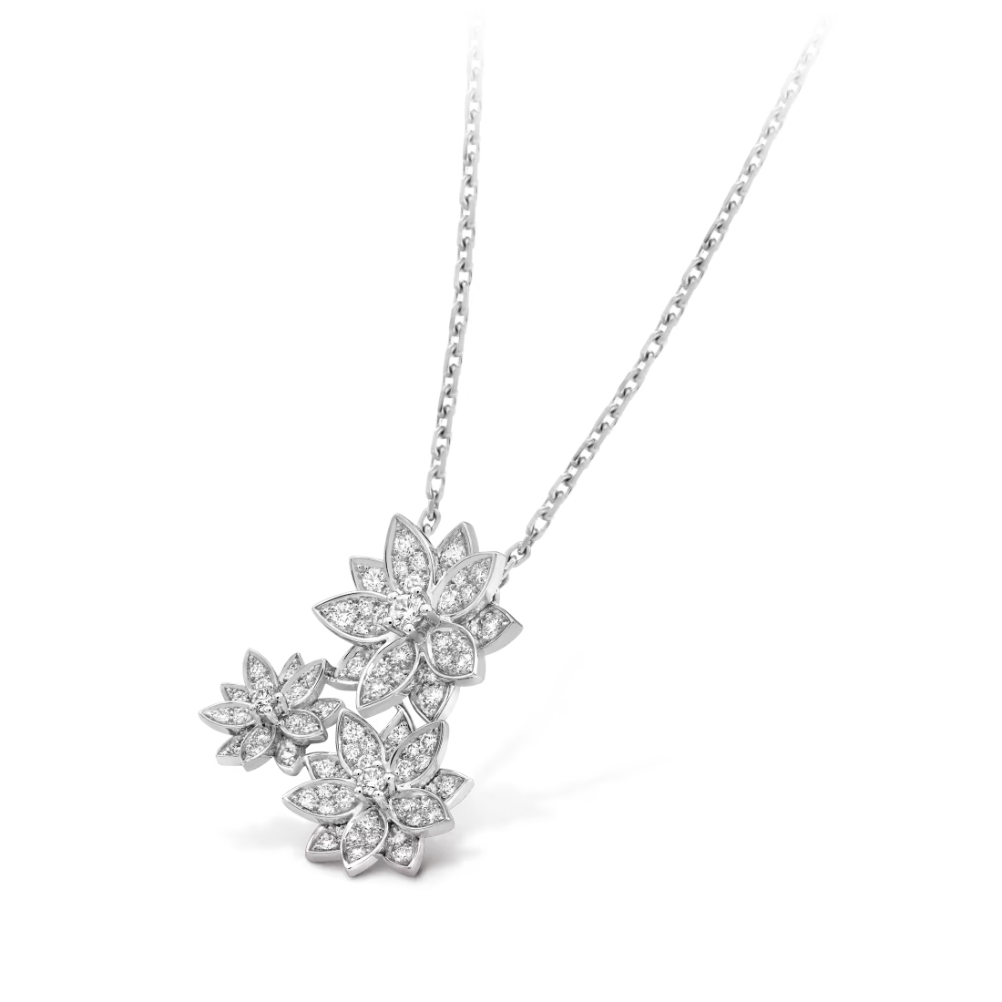 Lotus pendant, 3 flowers