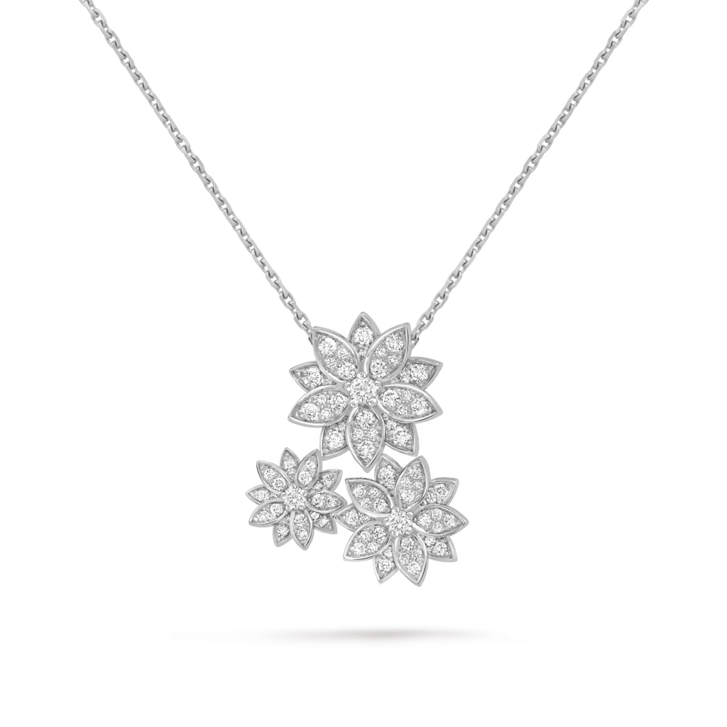 Lotus pendant, 3 flowers