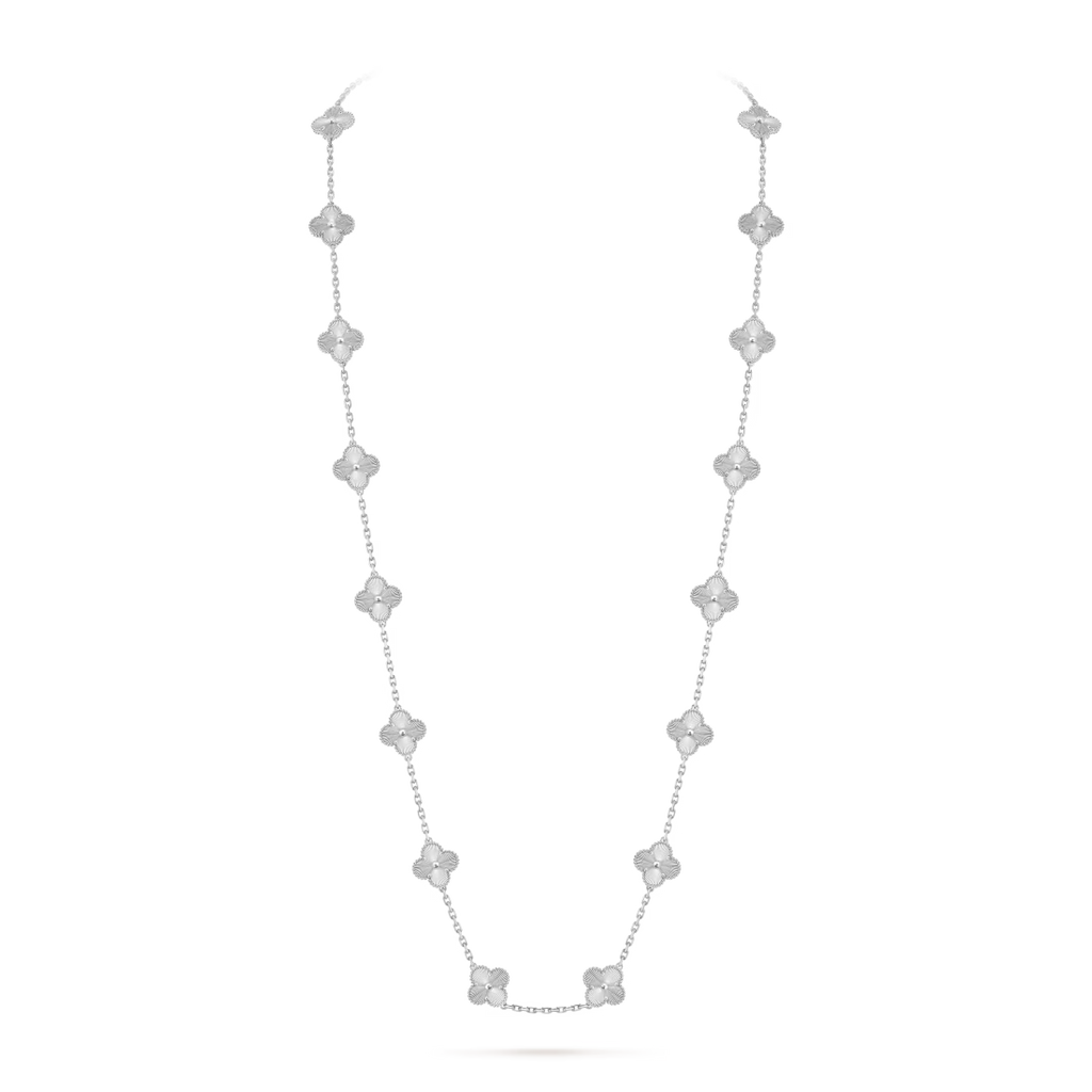 Vintage Alhambra long necklace, 20 motifs