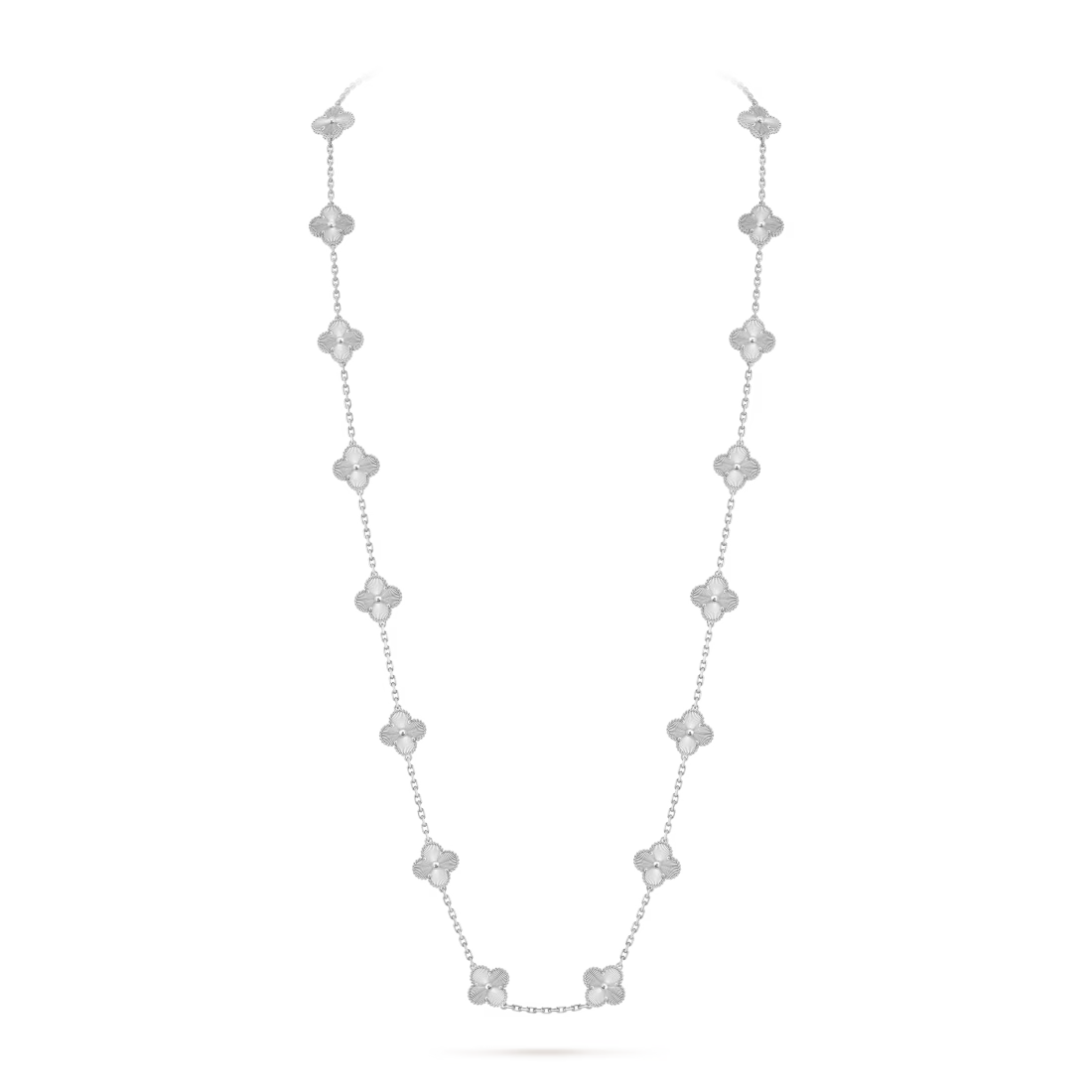 Vintage Alhambra long necklace, 20 motifs