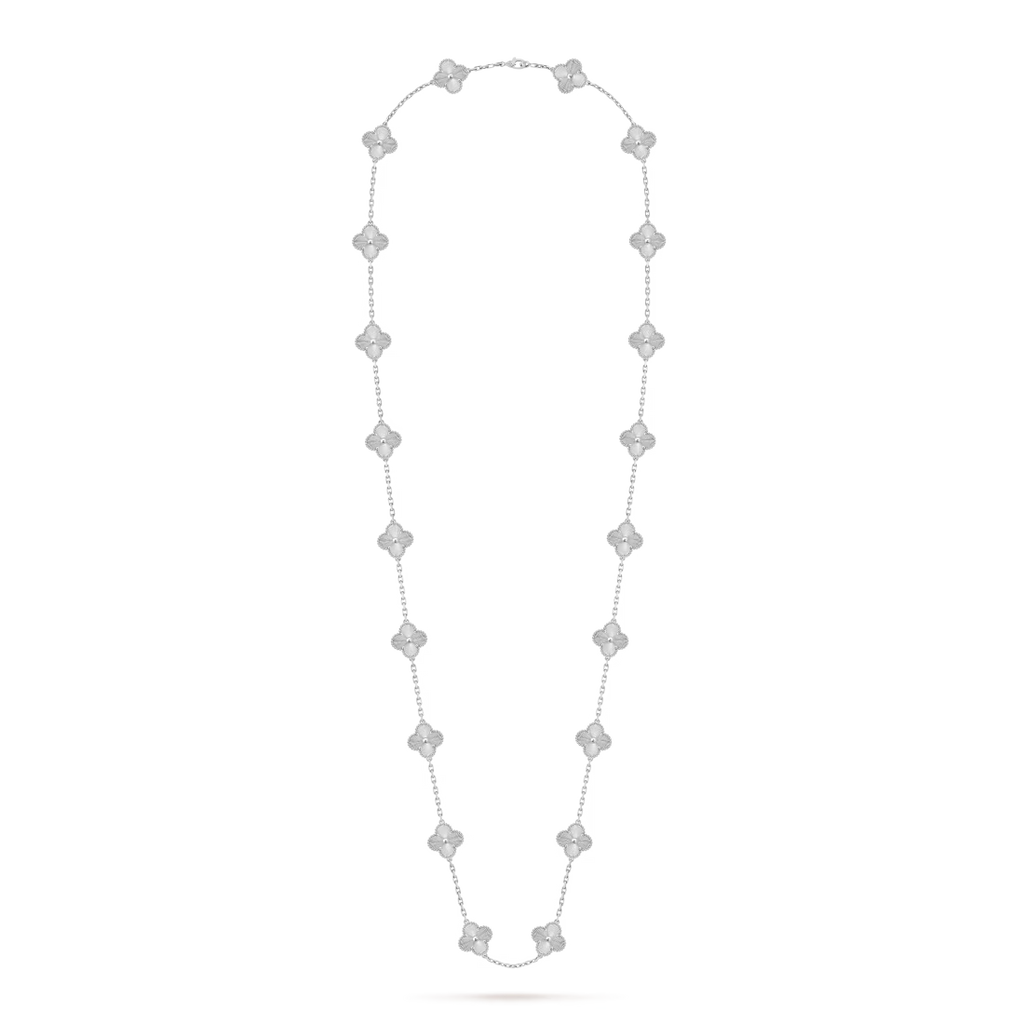 Vintage Alhambra long necklace, 20 motifs