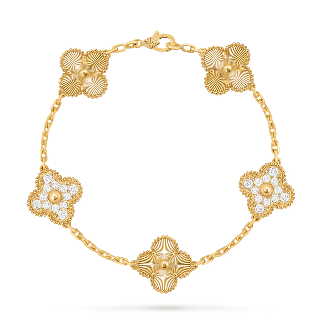 Vintage Alhambra bracelet, 5 motifs