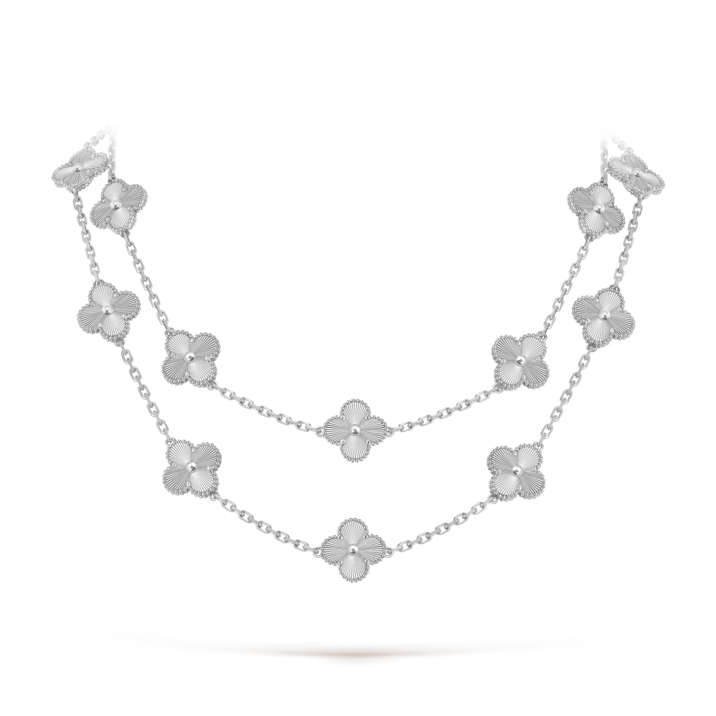 Vintage Alhambra long necklace, 20 motifs