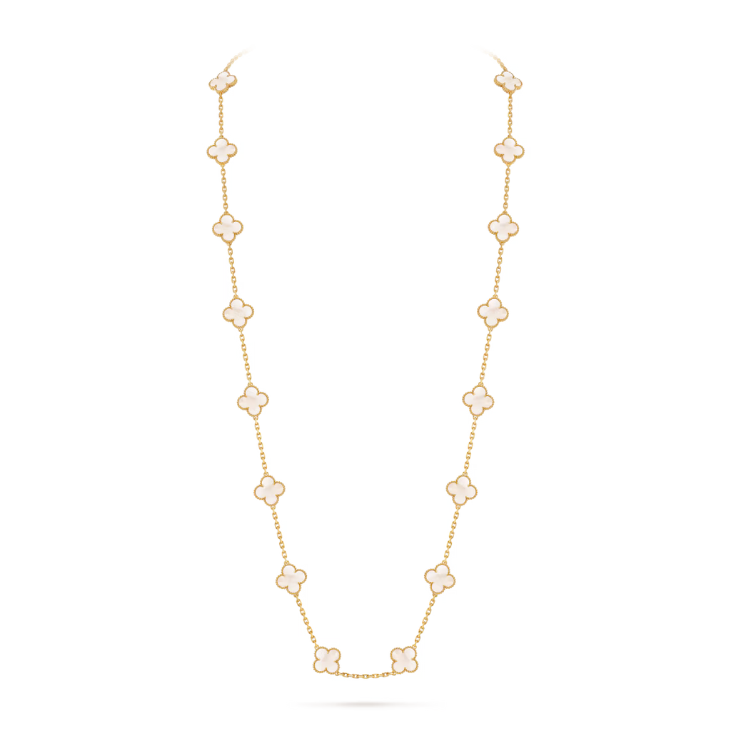 Vintage Alhambra long necklace, 20 motifs