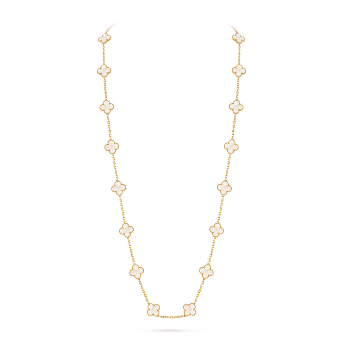 Vintage Alhambra long necklace, 20 motifs