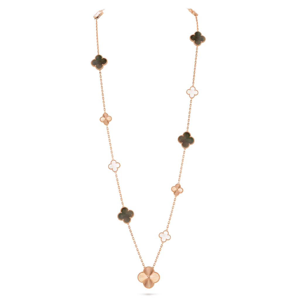Magic Alhambra transformable long necklace, 15 motifs
