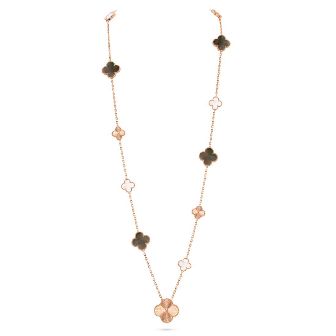 Magic Alhambra transformable long necklace, 15 motifs