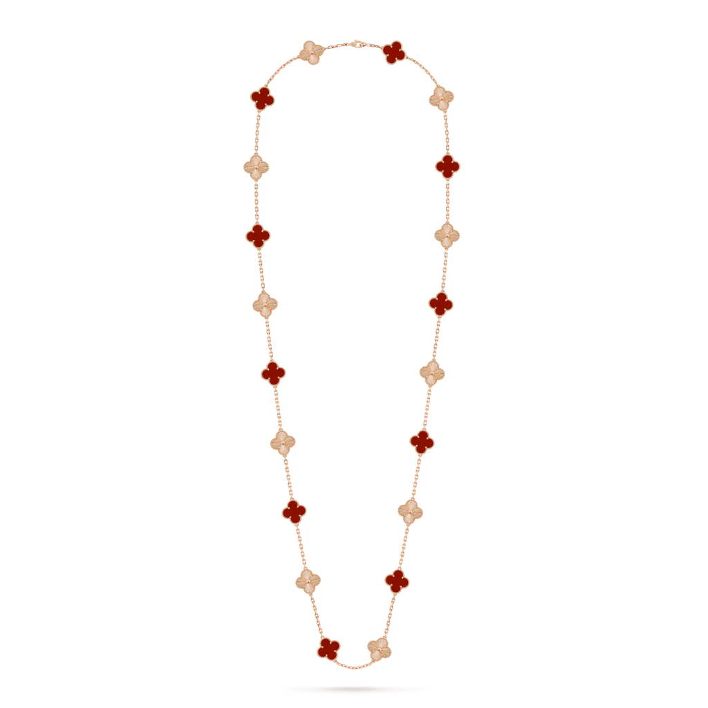 Vintage Alhambra long necklace, 20 motifs