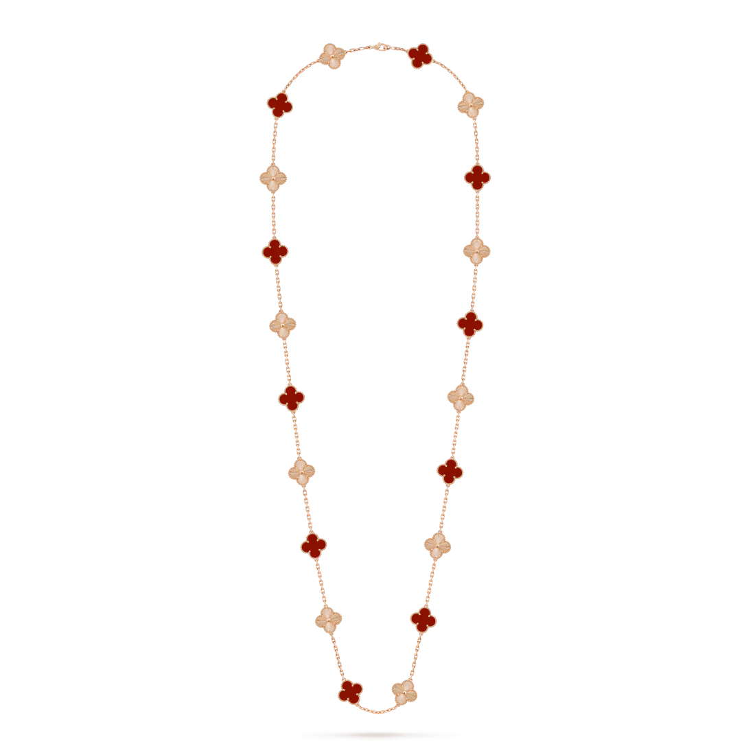 Vintage Alhambra long necklace, 20 motifs