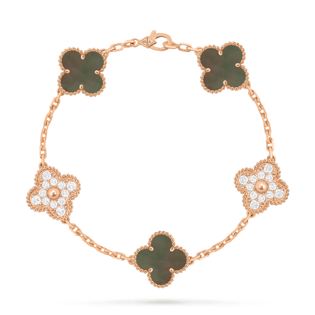 Vintage Alhambra bracelet, 5 motifs