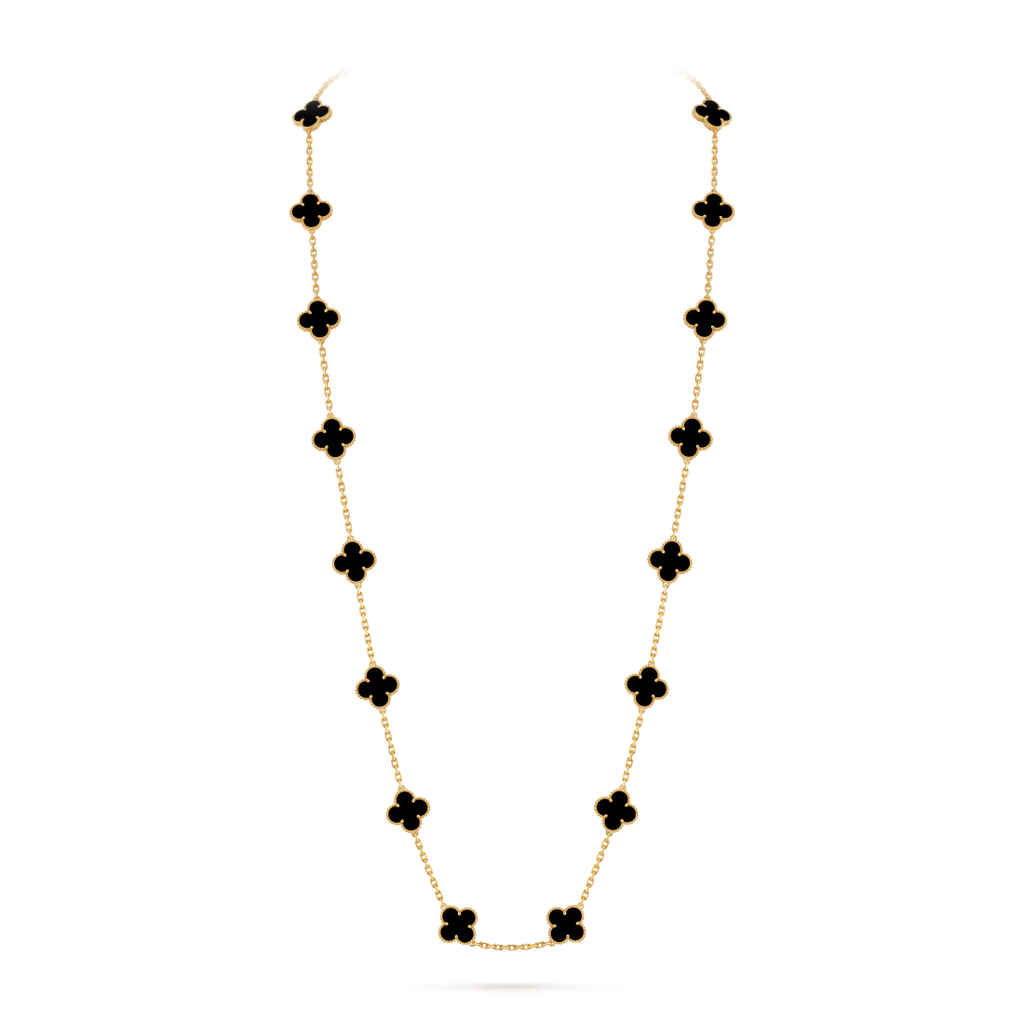 Vintage Alhambra long necklace, 20 motifs