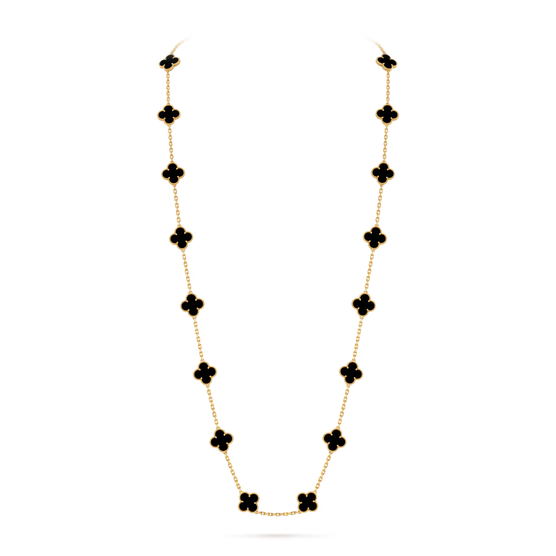 Vintage Alhambra long necklace, 20 motifs