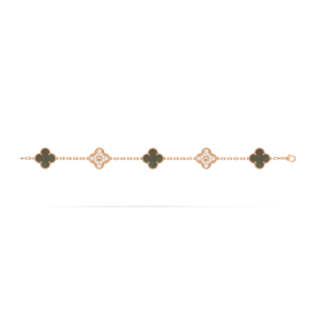 Vintage Alhambra bracelet, 5 motifs