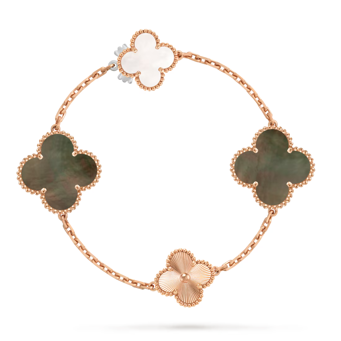 Magic Alhambra transformable long necklace, 15 motifs