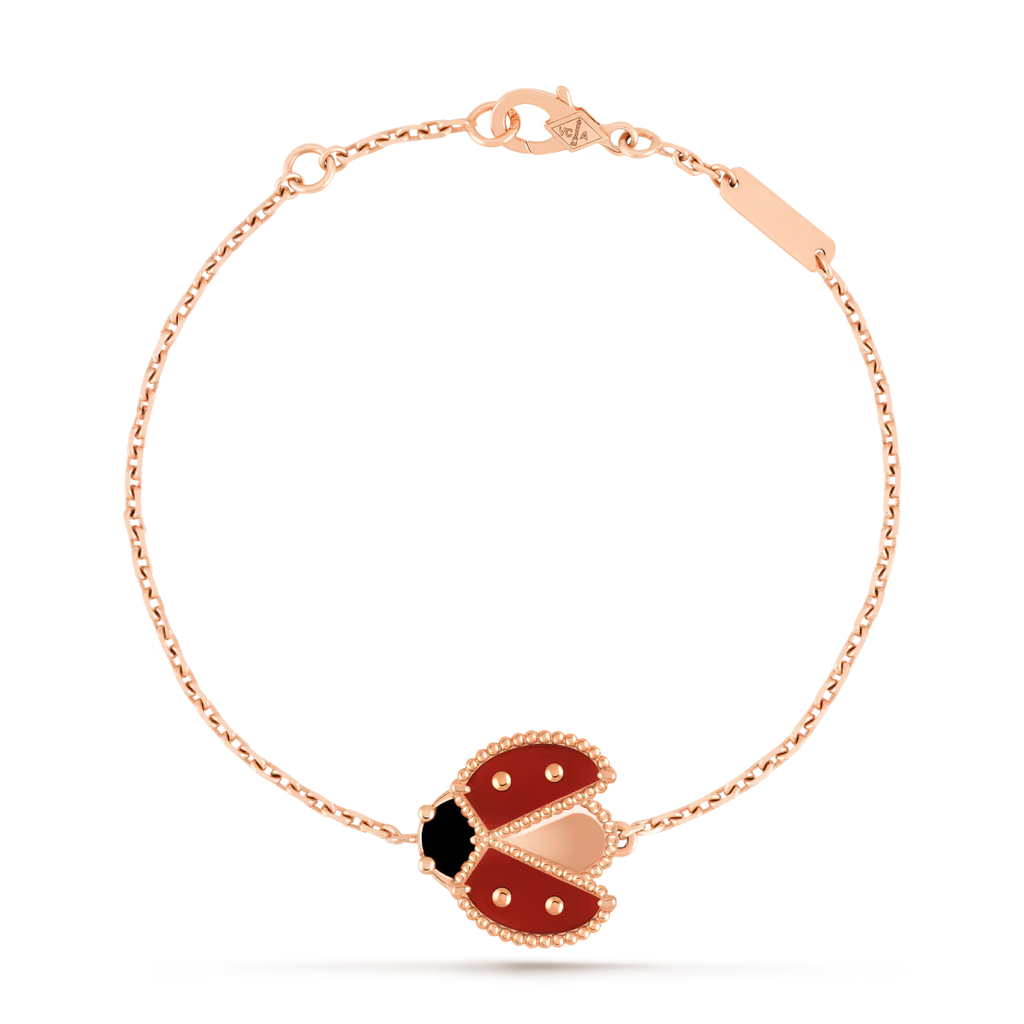 Lucky Spring bracelet, open wings ladybug