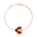 Lucky Spring bracelet, open wings ladybug