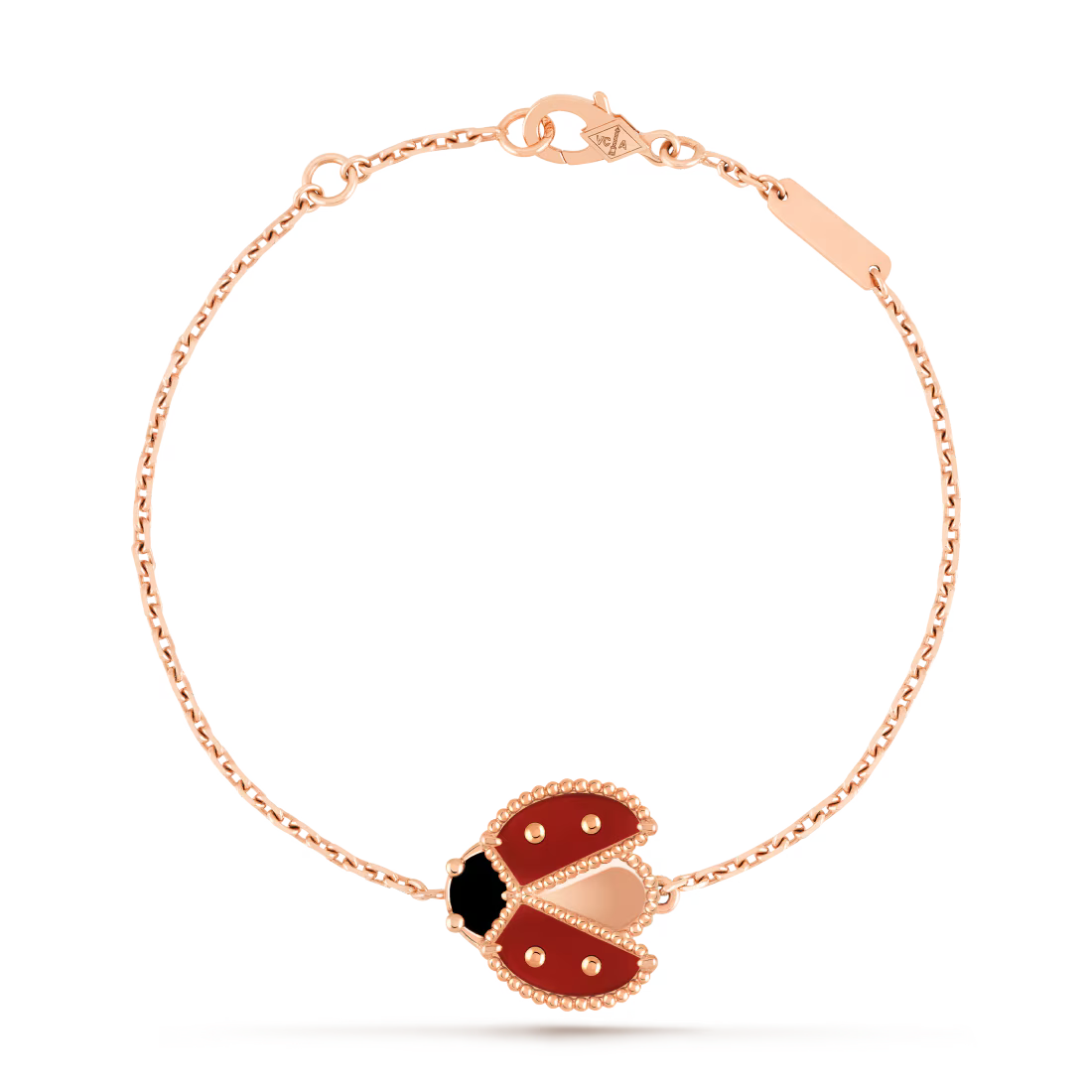 Lucky Spring bracelet, open wings ladybug