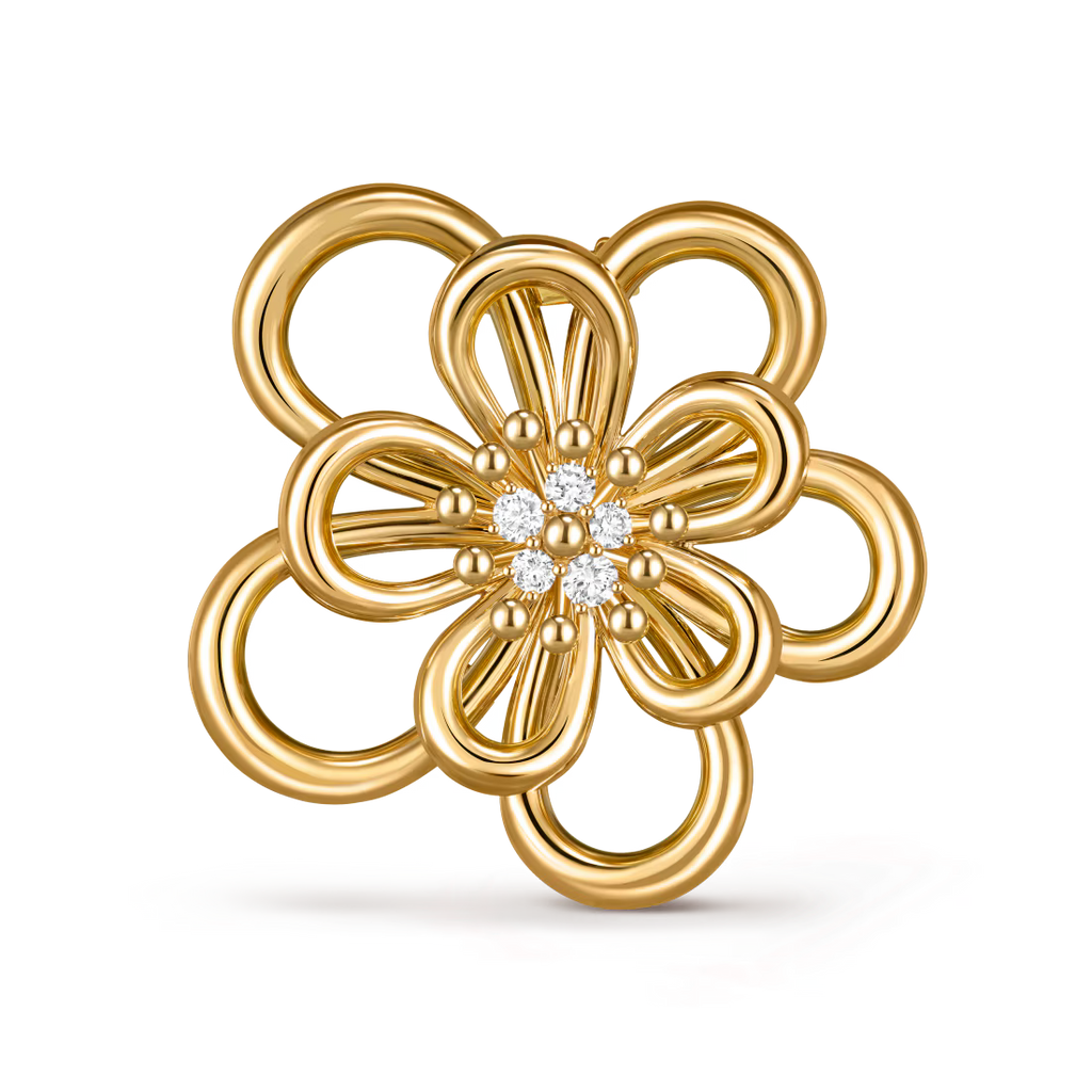 Flowerlace clip pendant