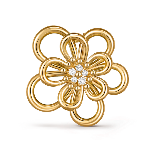 Flowerlace clip pendant