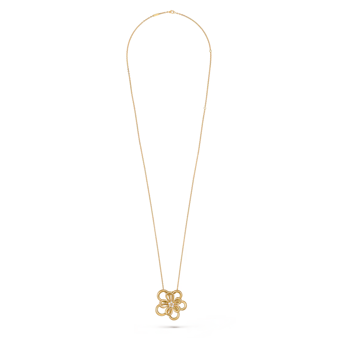 Flowerlace clip pendant