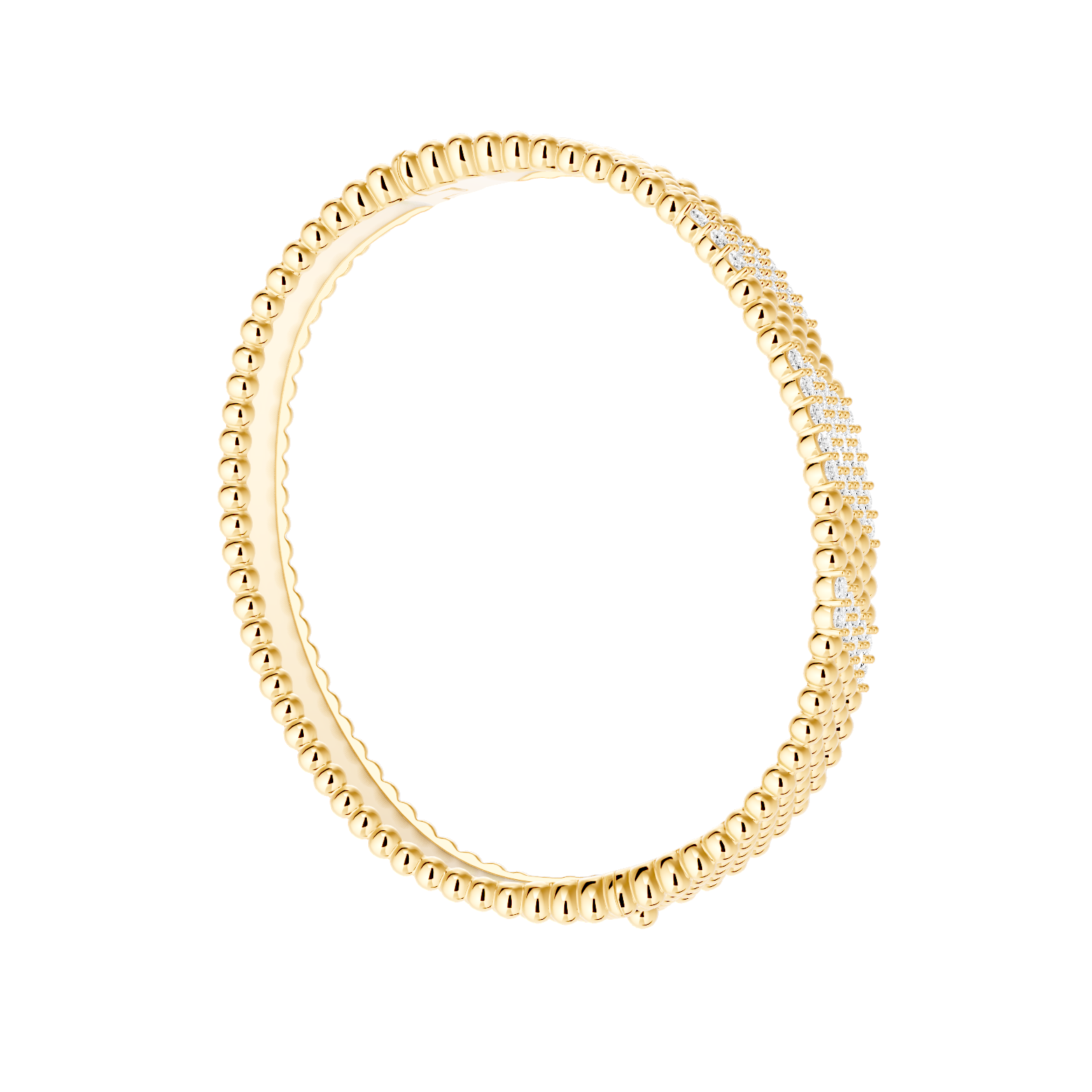Perlée bracelet, 5 rows, medium model