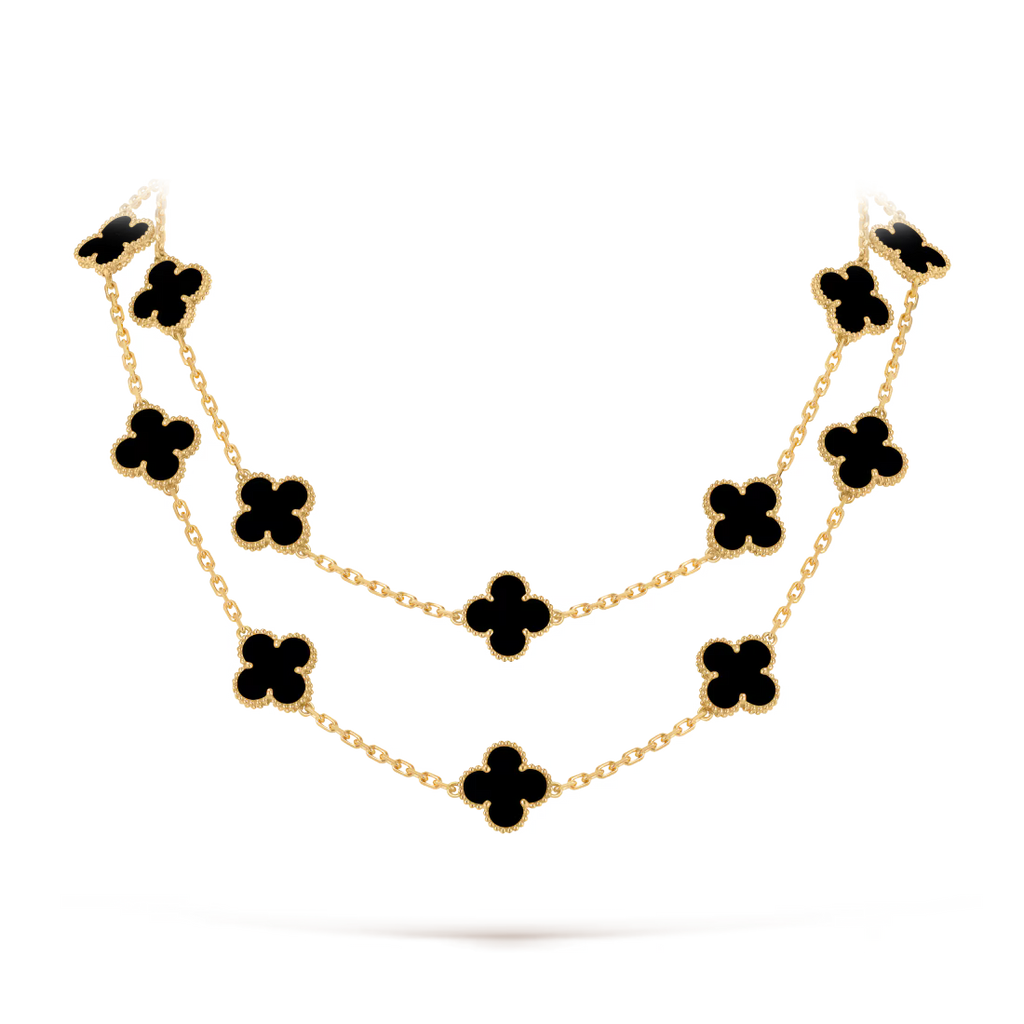 Vintage Alhambra long necklace, 20 motifs