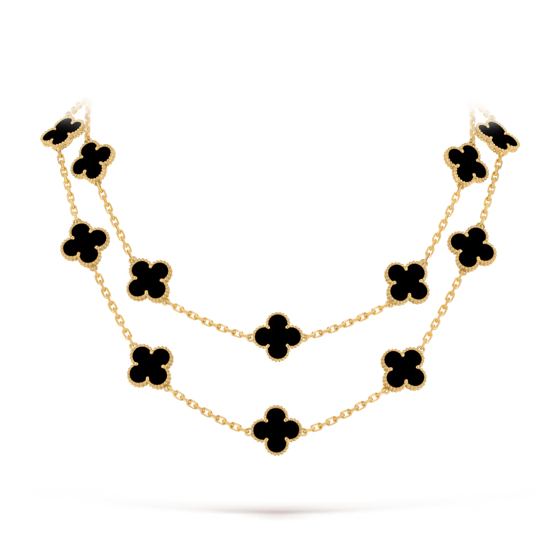 Vintage Alhambra long necklace, 20 motifs