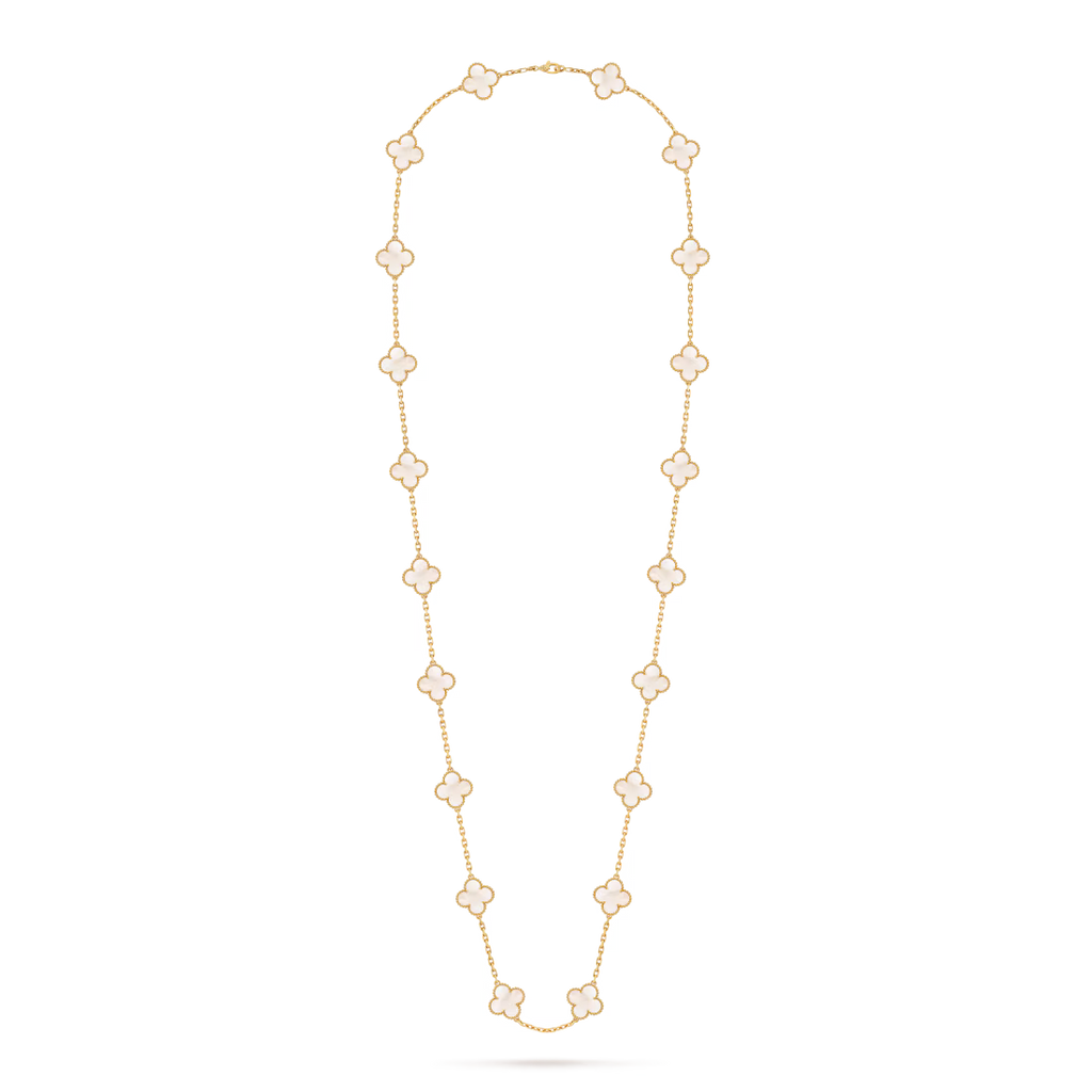 Vintage Alhambra long necklace, 20 motifs