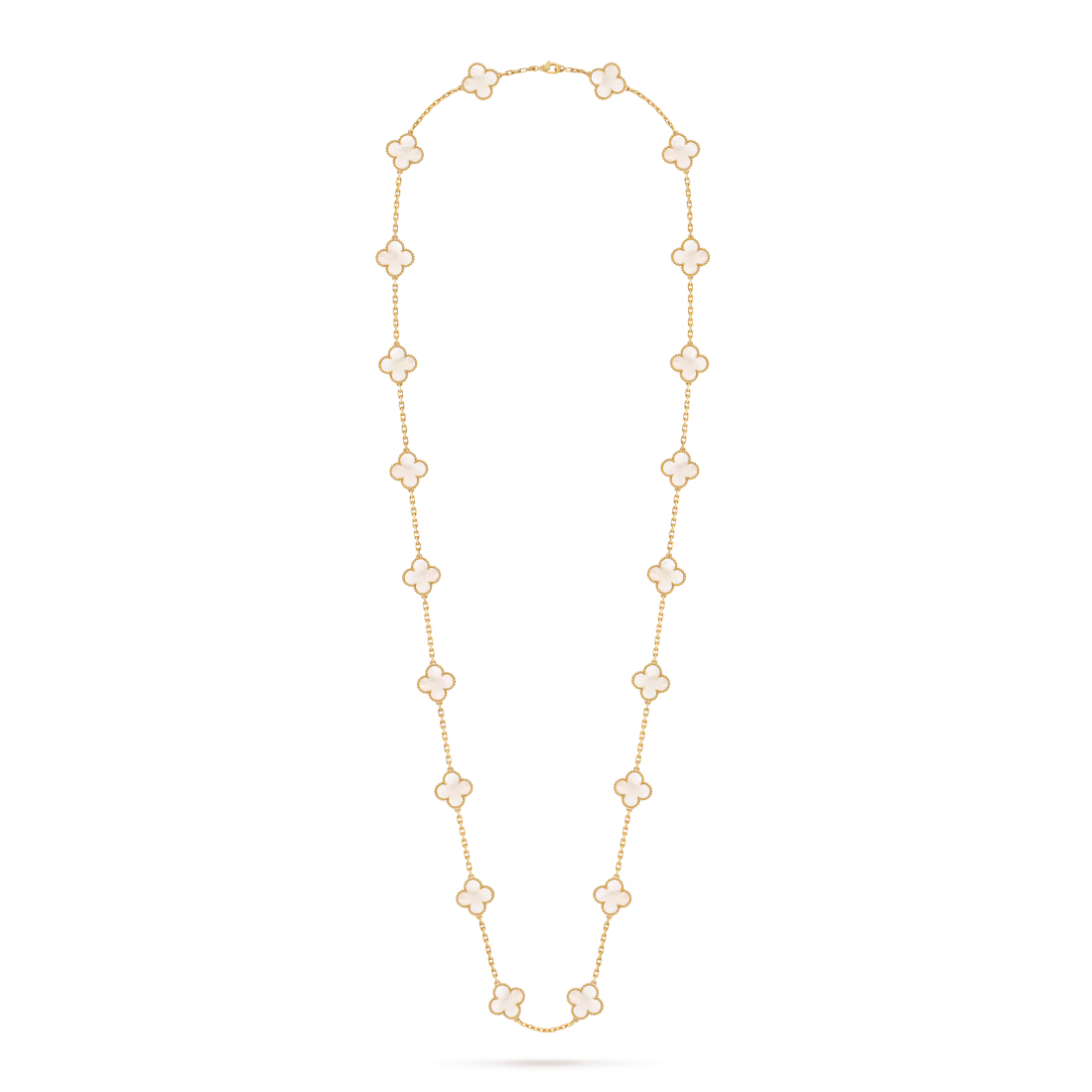 Vintage Alhambra long necklace, 20 motifs