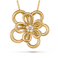 Flowerlace clip pendant
