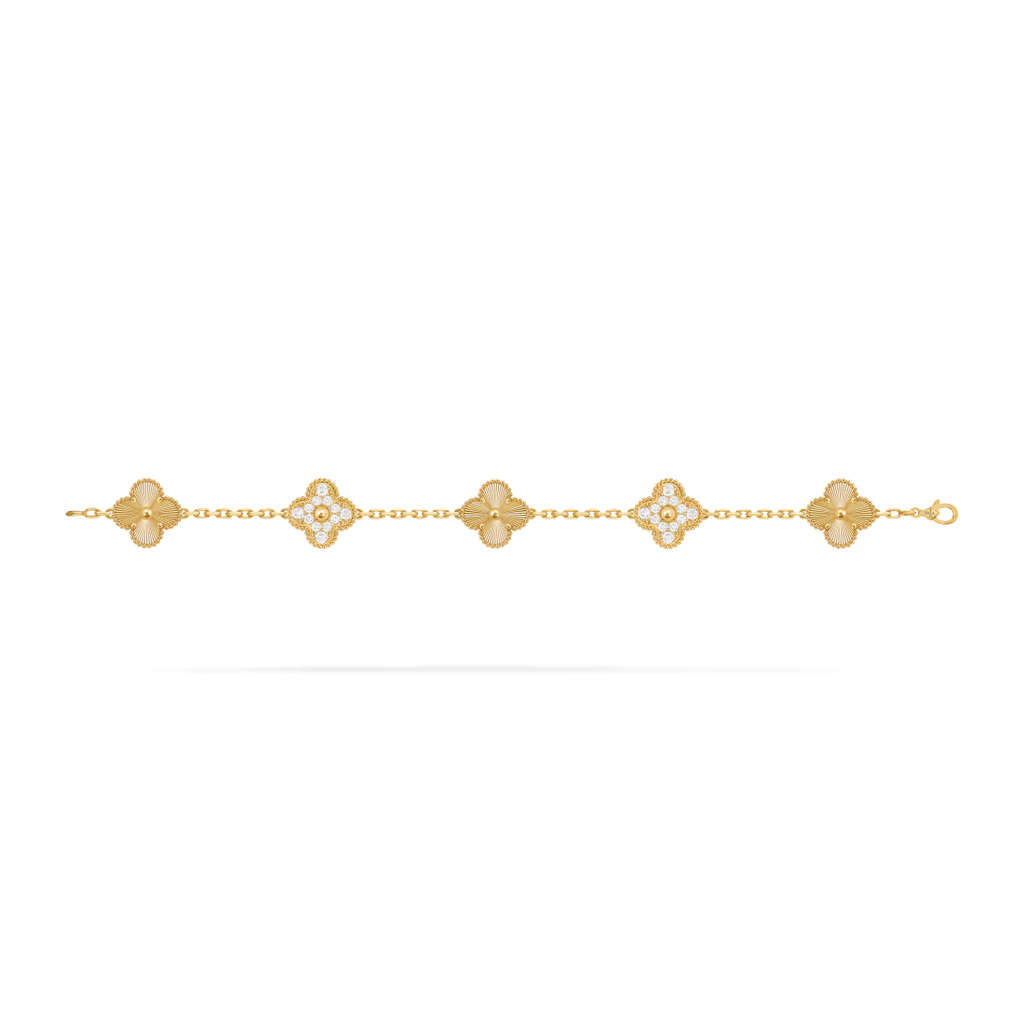 Vintage Alhambra bracelet, 5 motifs