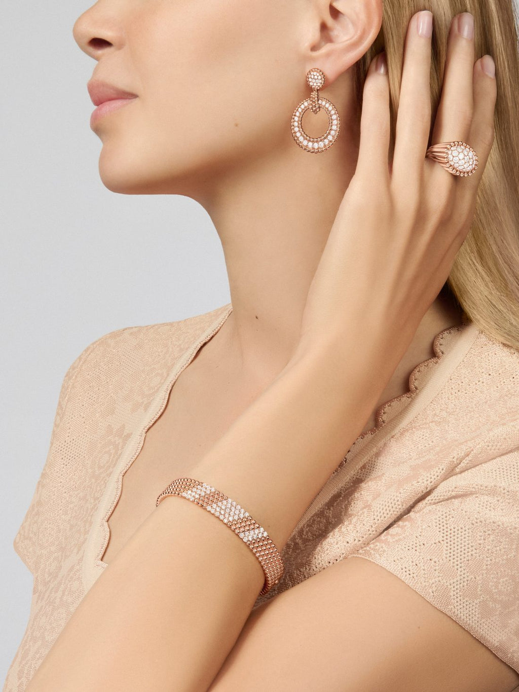 Perlée bracelet, 5 rows, medium model