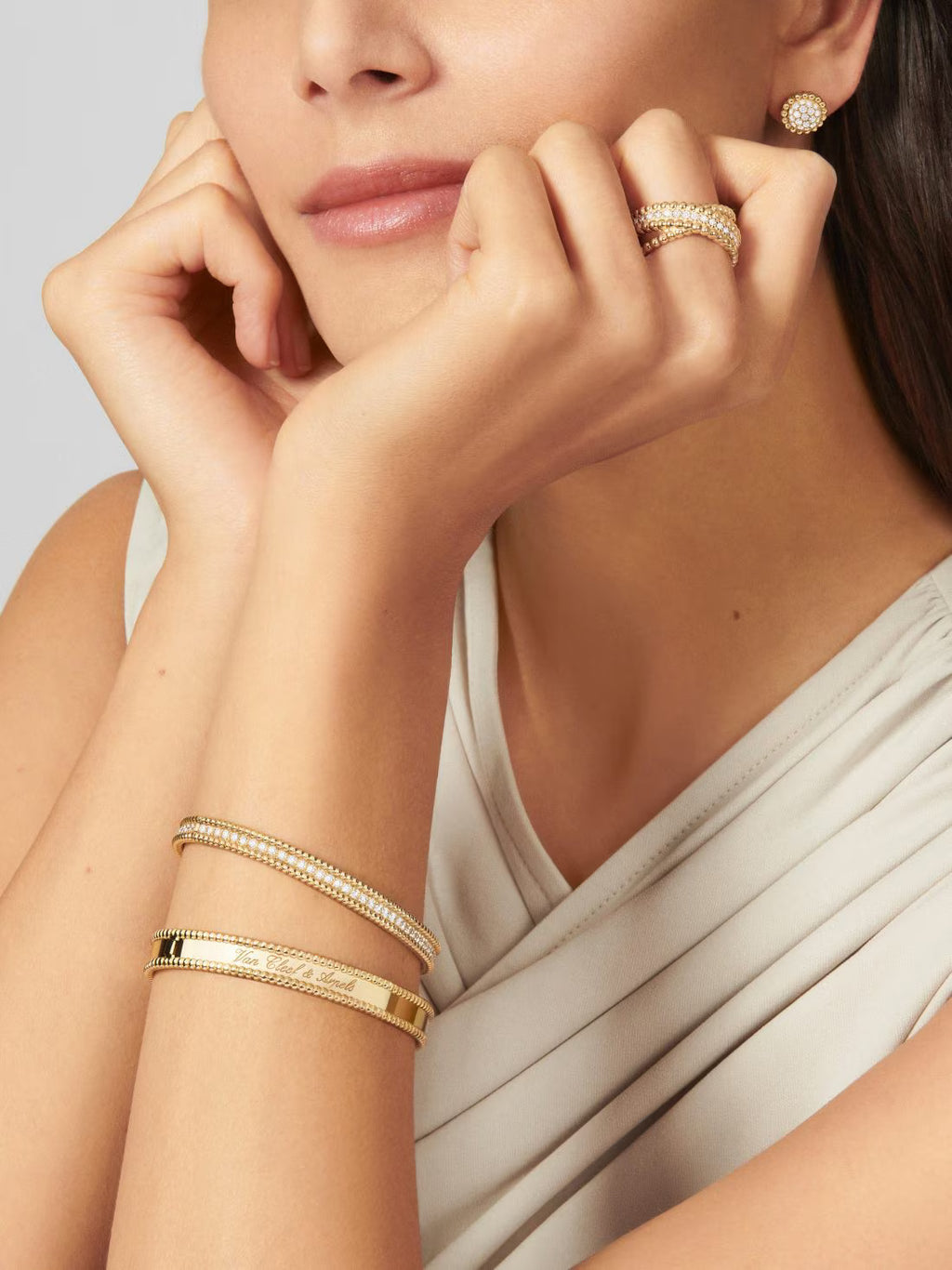 Perlée signature bracelet, medium model