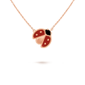 Lucky Spring pendant, open wings ladybug