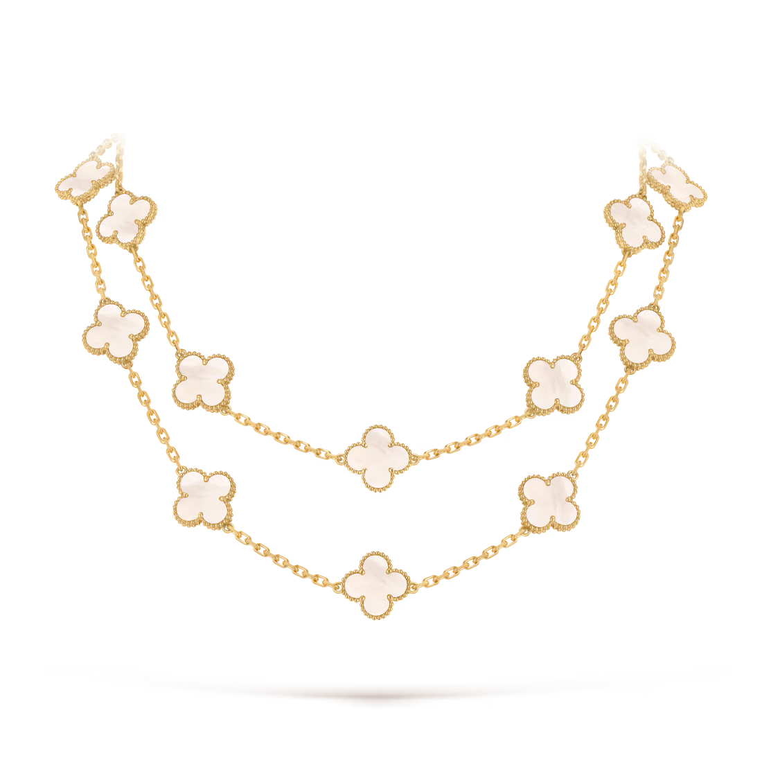 Vintage Alhambra long necklace, 20 motifs
